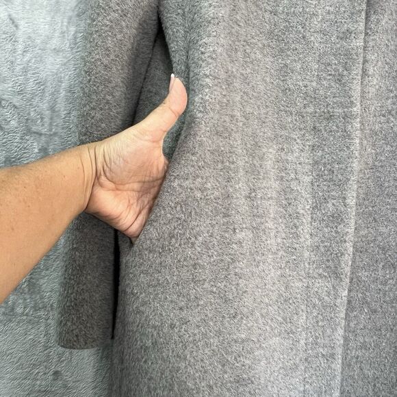Itala Testino Suri Alpaca Wool Super Soft Jacket Women’s Size L Gray Peru‎ - Picture 4 of 15